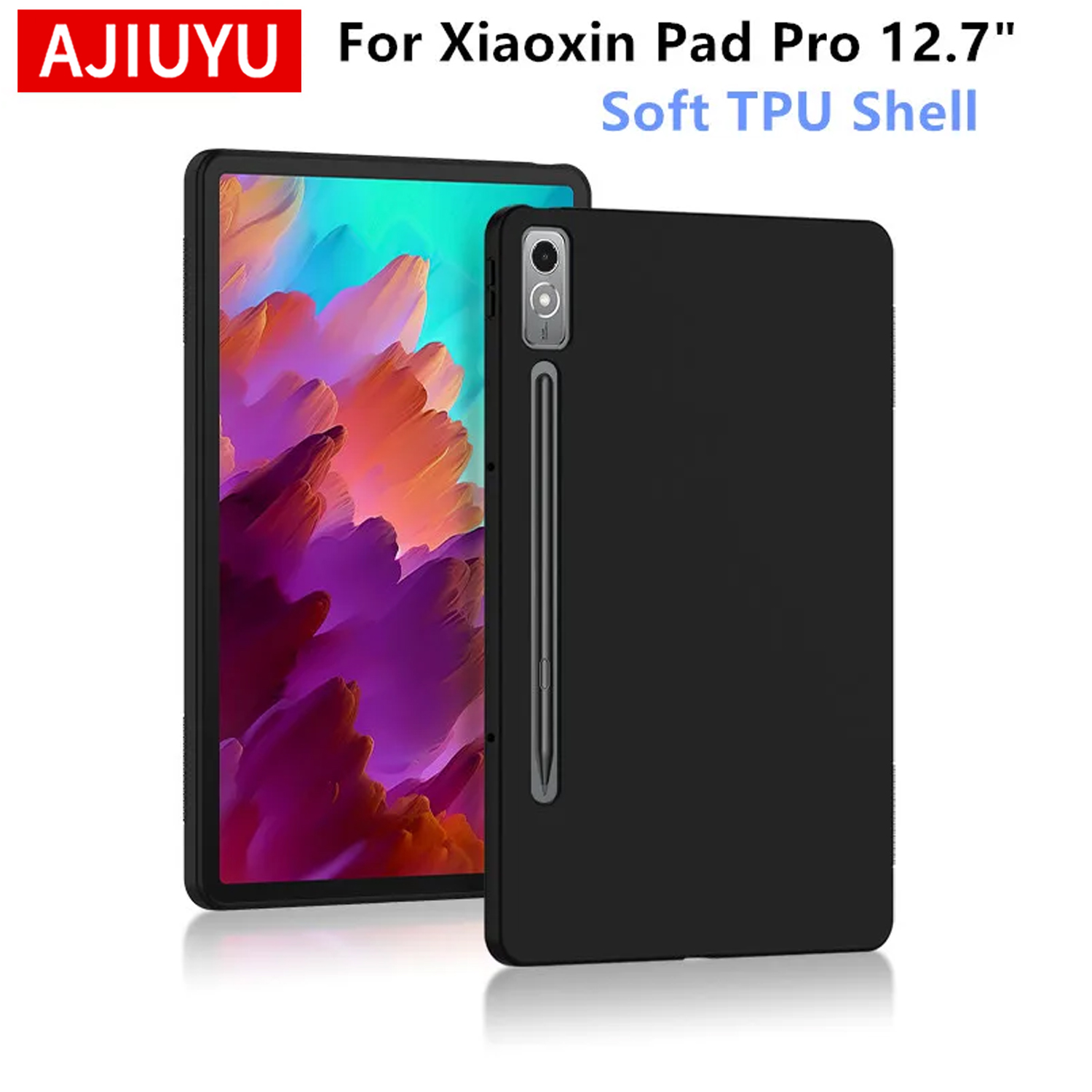 Lenovo Tablet P12 Accessories - เคสซิลิโคนแบบนิ่มสำหรับ Lenovo Xiaoxin Pad Pro 12.7