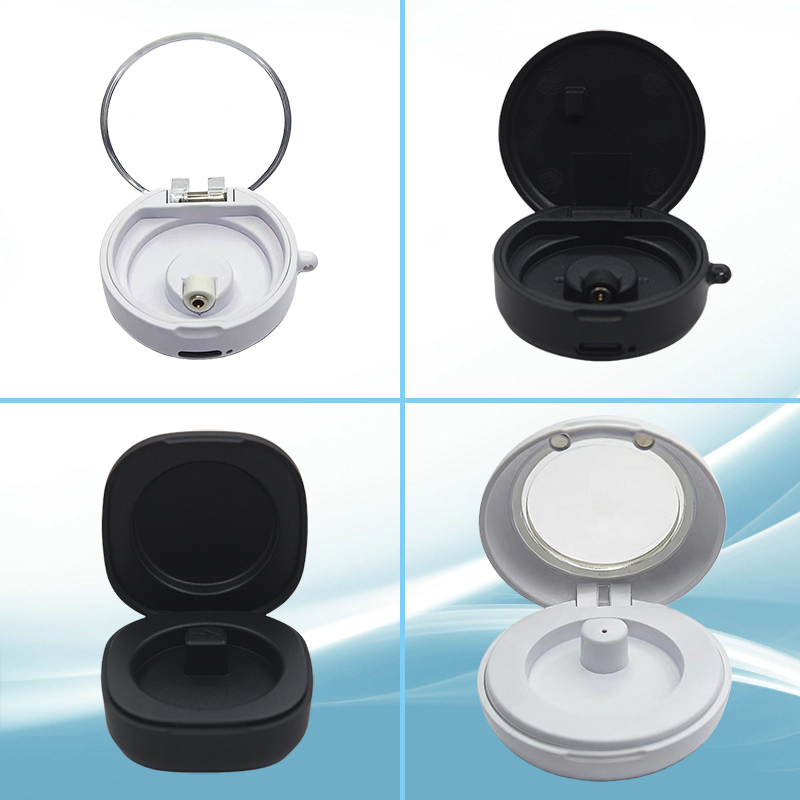 Magnetic Case Smart - กล่องชาร์จแม่เหล็กสำหรับแหวนอัจฉริยะ สีดำ/ขาว พอร์ต Type-C สำหรับชาร์จแหวนอัจฉริยะแบบแม่เหล็กเท่านั้น