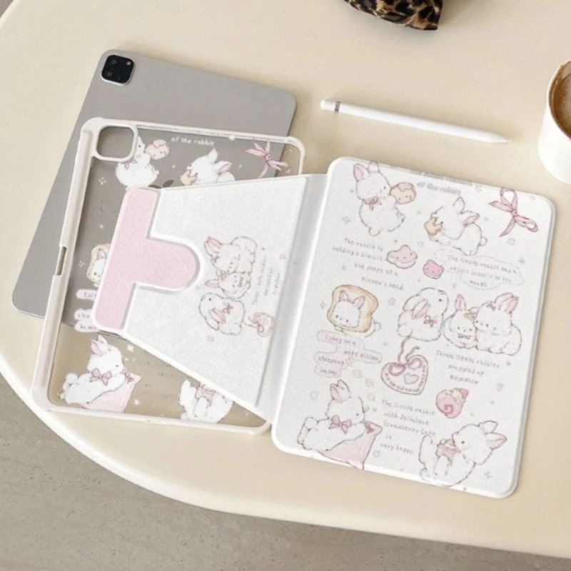 เคสหมุนได้ลายกระต่ายน่ารักสำหร - Tablet S9 Fe Accessories บทวิจารณ์และราคา