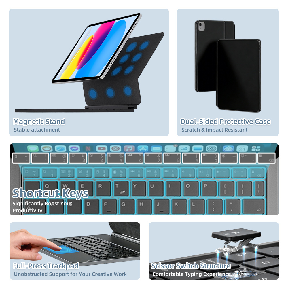 2026 เมจิกคีย์บอร์ดพร้อมบลูทูธ - Magnetic Case Smart บทวิจารณ์และราคา