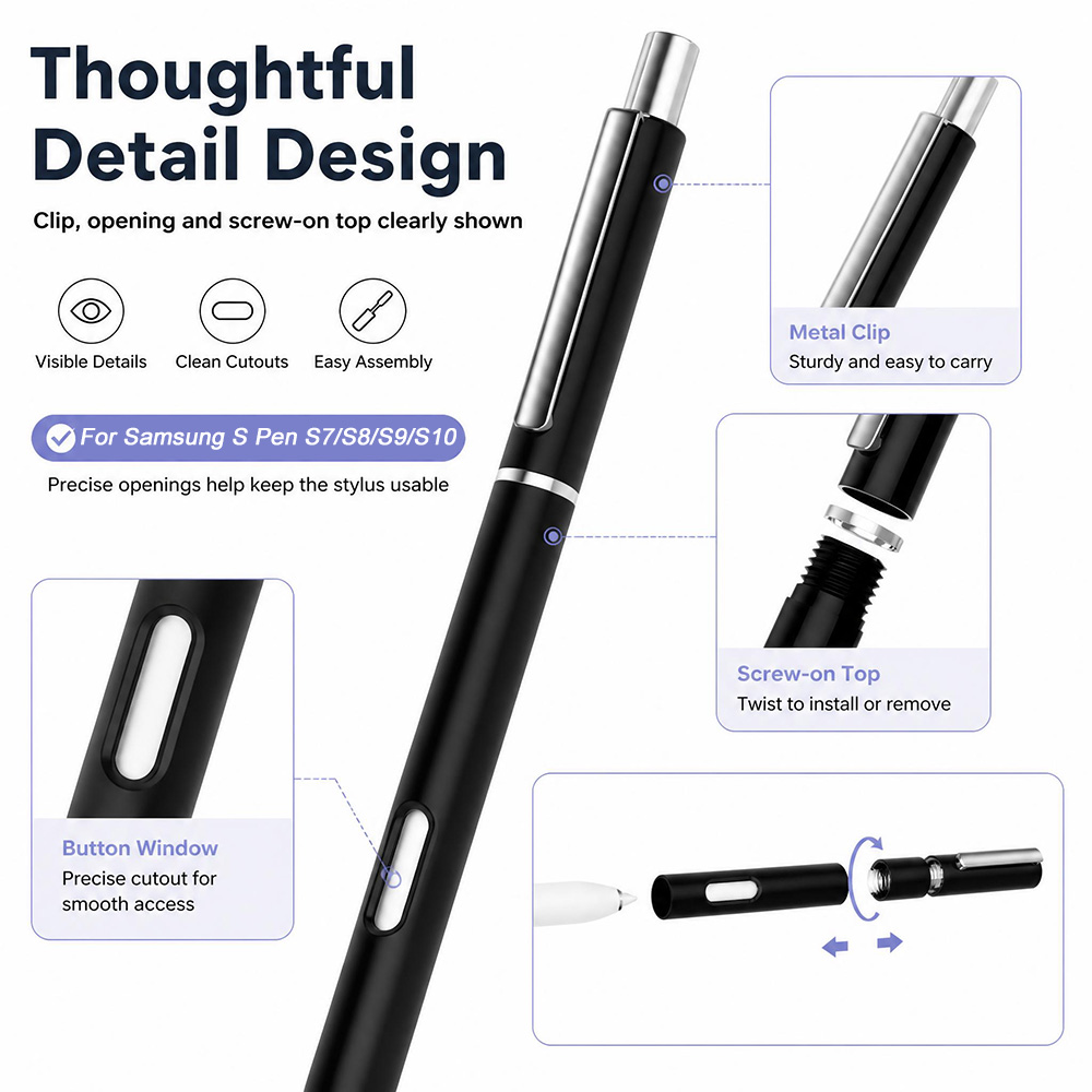 เคสปากกา S Pen ใหม่สำหรับ Sams - Tablet S9 Fe Accessories บทวิจารณ์และราคา