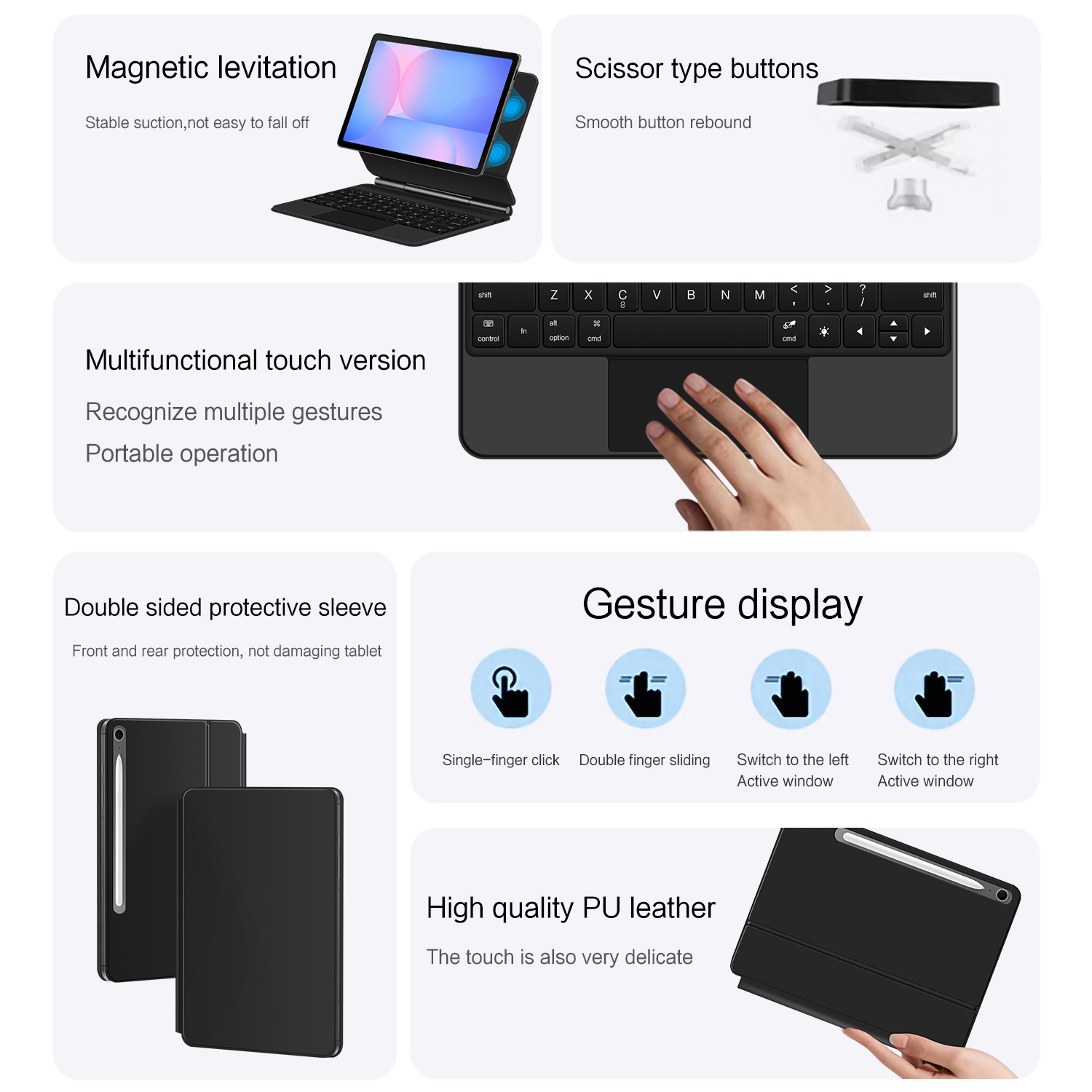 เมจิกคีย์บอร์ดสำหรับซัมซุง กาแ - Samsung Tablet Keyboard Accessories บทวิจารณ์และราคา