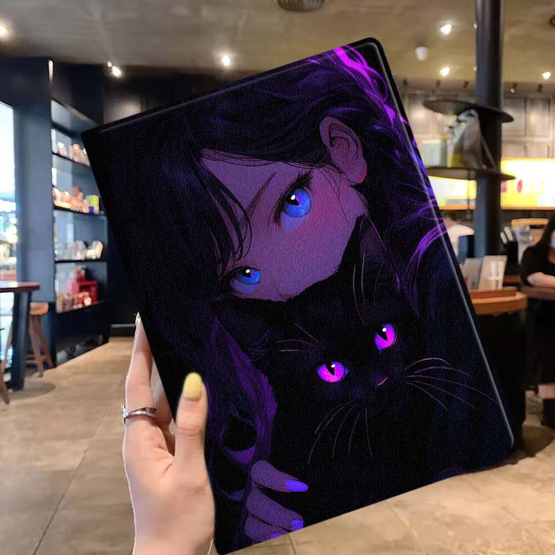 การ์ตูนแมวสาวตาอ่อนโยนสำหรับเล - Lenovo Tablet P12 Accessories บทวิจารณ์และราคา